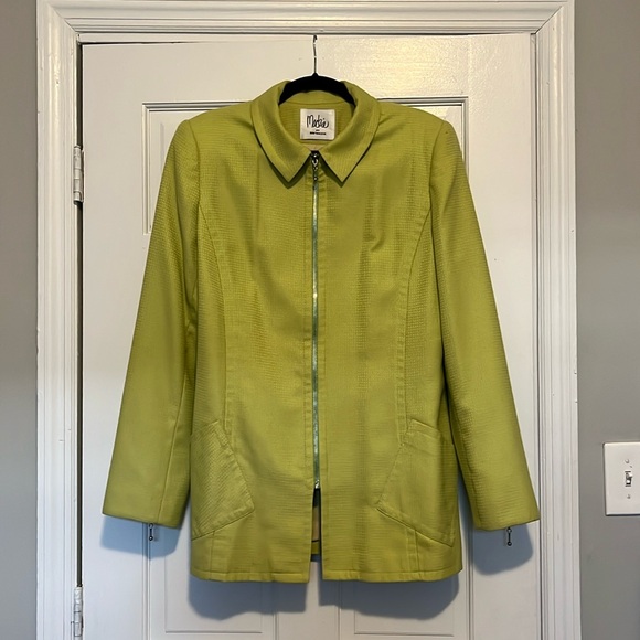 Mackie Lime green zip up jacket - Picture 1 of 3